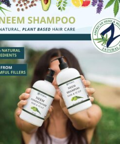 Zatural - Naked Neem - Neem Shampoo, Natural Soothing Scalp Shampoo (8oz Shampoo) 8 Fl Oz (Pack of 1) 9 81ErRHDYj9L