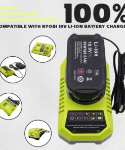 2-Pack 3000mAh 18V P102 P108 Li-ion Replacement Battery for Ryobi 18 Volt Battery Lithium-ion Plus Battery Max P102 P108 P103 P105 P107 P109 P104 Compatible with Ryobi 18Volt Power Cordless Tools 1 Count (Pack of 2) 12 81EsLq8zejL