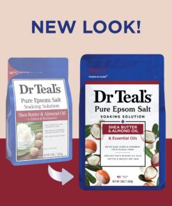 Dr Teal's Pure Epsom Salt Soak, Soften & Moisturize with Shea Butter & Almond Oil, 3lbs (Packaging May Vary) 11 81EsqCGqKpL