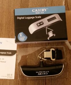 Camry Digital Luggage Scale, Portable Handheld Baggage Scale for Travel, Suitcase Scale with Hook,110 Pounds, Battery Included Red with Overweight Alert 40 81Et3kSGGEL