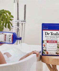 Dr Teal's Foaming Bath with Pure Epsom Salt, Shea Butter & Almond, 34 fl oz (Pack of 4) (Packaging May Vary) 17 81EtvF8t4GL