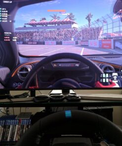 OpenWheeler GEN3 Racing Wheel Simulator Stand Cockpit Orange on Black, Video Game Controller, Fits All Logitech G923, G920, Thrustmaster, Fanatec Wheels, Compatible with Xbox One, PS4, PC Platforms. 59 81EtyXBQPCL