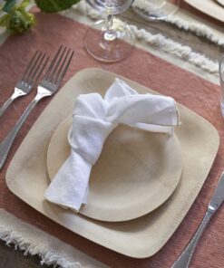 Bambu, Disposable, Biodegradable and Compostable Bamboo Plates. Square 9 Inch, Great For Parties, Wedding, Events and Picnics or any occasion. 9", Pack of 25 9 Inches, Pack of 25 6 81EuXfcOWTL