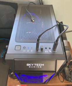 SkyTech Blaze II Gaming Computer PC Desktop – Ryzen 5 2600 6-Core 3.4 GHz, NVIDIA GeForce GTX 1660 6G, 500G SSD, 8GB DDR4, RGB, AC WiFi, Windows 10 Home 64-bit 2600 | GTX 1660 34 81Euw7nU3L