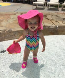 SUIEK Baby Boys Girls Swim Water Shoes Toddler Sandals for Pool Beach 6-12 Months Infant Rose Red 22 81EvSbT54rL