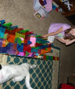 Playmags Magnetic Tiles for Kids, 60 Pc Magnet Blocks with ABC Click-ins, STEM Development Building Toys for Boys Girls & Toddlers 60 Pcs Magnetic Tiles Set 23 81EwHYT5FeL