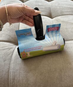 Chom Chom Roller Pet Hair Remover and Reusable Lint Roller - Black ChomChom Cat and Dog Hair Remover for Furniture, Couch, Carpet, Clothing and Bedding - Portable, Multi-Surface Fur Removal Tool 36 81Ewybm5A L