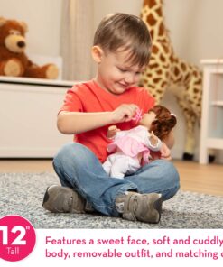 Melissa & Doug Mine to Love Brianna 12-Inch Soft Body Baby Doll With Hair and Outfit - First Baby Doll For Toy For Kids 18 Months And Up English Only Standard Packaging 26 81ExKw8DtSL