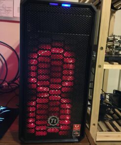 Thermaltake Versa H15 SPCC Micro ATX Mini Tower Computer Chassis CA-1D4-00S1NN-00, Black Computer Case 90 81ExveM6mhL