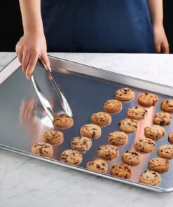 New Star Foodservice 36930 Commercial-Grade 18-Gauge Aluminum Sheet Pan/Bun Pan, 18" L x 26" W x 1" H (Full Size) Pack of 12 | Measure Oven (Recommended) 15 81EyIsPXUdL