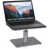 Mount-It! Adjustable Height Laptop Stand for MacBook Pro | Wide Platform Laptop & Monitor Desk Riser | Ergonomic Desk Riser Stand for MacBook and 11-15 Inch Laptops | 24-32 Inch Monitor Stand Riser 34 81EzMRfk hL