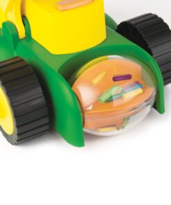 John Deere Electronic Toy Lawn Mower - Lawn Mower Toy with Interactive Sounds and Buttons - Toddler Outdoor Toys - Summer Toys - Ages 2 Years and Up,Green 11 81F BzhJaCL