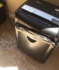 Amazon Basics 12 Sheet (new model) Micro Cut Paper and Credit Card CD Shredder With 6 Gallon Bin, Black 12 Sheet (new model) 43 81F hBmFsiL