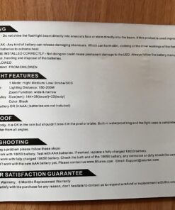 2 Pack LED Tactical Flashlight Water Resistant Military Grade 2000 Lumens 5 Modes Zoom Function Ultra Bright Torch 2 pack 38 81F1lmDKdHL