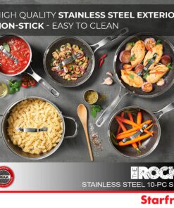 Starfrit "The Rock" Stainless Steel 10 Piece Set 034611-001-0000 11 81F24k2752S