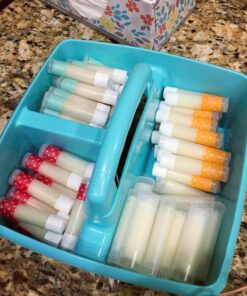 Vivaplex 50, Clear, Empty, 5.5 ml Lip Balm Tubes with White Caps 31 81F3tzVnZDL