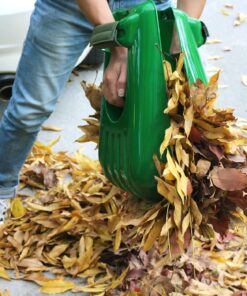 Gardzen Large Leaf Scoop Hand Rakes, Debris and Yard Waste Removal, Comes with 72 Gallon Garden Bag, Work Gloves, Protective Pads Green 11 81F4b4ljGJL