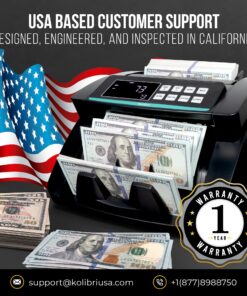 KOLIBRI Money Counter Machine with Advanced Counterfeit Detection & LCD Display | 1,500 Bills per Minute Cash Counter | Add and Batch Modes | 3-year Warranty, 24/7 US Customer Support (2024 Model) 24 81F5ZCJ3tL 4
