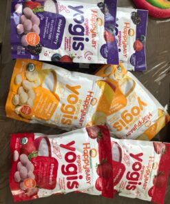 Happy Baby Organics Yogis Freeze-Dried Yogurt & Fruit Snacks, Variety Pack, 1 Ounce (Pack of 6) 1 Ounce (Pack of 6) 25 81F6OO7URL 1