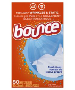 Bounce Fabric Softener Dryer Sheets, Fresh Linen, 80 Count (Pack of 3) 9 81F6pTN9W2L