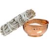 Alternative Imagination Sage Smudge Kit with White Sand and Hammered Copper Offering Bowl - Spiritual Cleansing Bundle 45 81F7qO CNwL