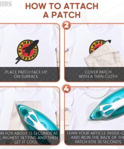 Futurama Backpack Patches for Girls - BURIUS Planet Express Shirt Patches Iron on or Sew on Patches for Clothing - Cotton Patches for Clothes Tactical Clothing Patch Applique Patches for Backpacks 24 81F7w8VpxL