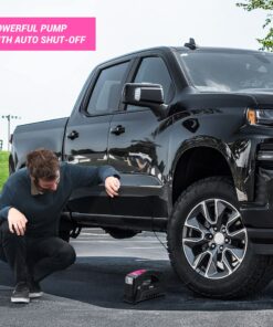 Alternative view of Electric Air Compressor Tire Inflator AC/DC Portable for Car – DC 12V, Home – AC 110V, Upscale, with Digital Pressure Gauge, Air Pump for Car Tires, Motorcycle, Bike, Basketball and More