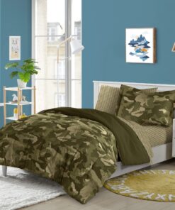 Dream Factory Boys Army Green Desert Camo Comforter Set, Multi, Twin 29 81FAPM1CrzS 1