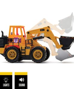 Top Race (TR-113 5 Channel Full Functional Remote Control Tractor Toy Front Loader | 14 x 6 x 8 inch Electric RC Remote Control Construction Toy Tractors with Lights & Sounds 13 81FAZJrtLxL 1