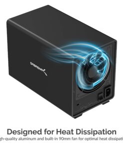 SABRENT USB 3.2 5 Bay 3.5" SATA Hard Drive Tray Less Docking Station (DS-SC5B) 24 81FBEld4ilL