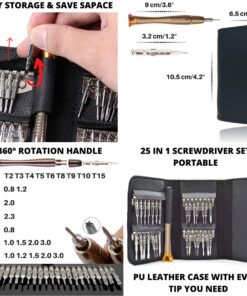 DREMINOVA Work Anti-Static Magnetic Soldering Mat For Electronics Repair Tool kit Screwdriver set for all iPhone, Iron Solder Station Heat Resistant Rubber Project Pad Desk Working Mat Mat with 25 in 1 12 81FBhvhcnxL