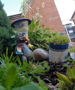 BigMouth Inc. Garden Gnome 9 inches - The Great Garden Gnome Massacre - Funny Outdoor Gnomes - Durable Lawn Gnome, Yard Gnome - Novelty Gnome Statues - Fun Garden Gnome Decor, Gag Gift, Garden Gift Godzilla 43 81FCh7oVqsL