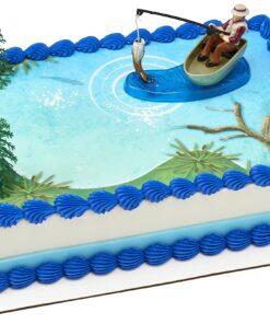 DecoPac Fisherman with Action Fish DecoSet Cake Decoration, 3 Piece Set, (16334) 20 81FDhJXckYS