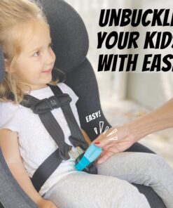 Alternative view of UnbuckleMe Car Seat Buckle Release Tool - Easy Opener Aid for Arthritis, Long Nails, Older Kids - Button Pusher for Infant, Toddler, Convertible 5 pt Harness car Seats - As Seen on Shark Tank (Aqua) Aqua Blue