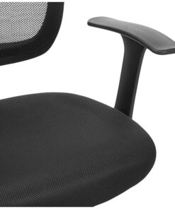 Amazon Basics Mesh Mid-Back Adjustable-Height 360-Degree Swivel Office Desk Chair with Armrests and Lumbar Support, Black 35 81FE4MmJ3L