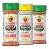Party Combo Pack, Spice and Seasoning Gift Set, Pack of 3 - Pizza, Ranch, Taco Tuesday - Premium All Natural & Healthy Spice Blend - Low Sodium Chicken, Beef, Seafood, Salad, Vegetable, Tacos, Pizza Grilling Seasonings - BBQ & Steak Rub by Flavor God