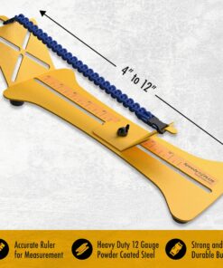 SpeedyJig Plus Paracord Bracelet & Monkey Fist Jig & Kit | Survival Bracelet Making Jig | Weave Camping Rope, Jewelry, Keychains | Craft Idea for Adults & Children | Includes Cord & Buckles Yellow Plus 23 81FGVkHQeuL