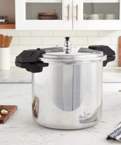 Mirro - 7114000221 Mirro 92122A Polished Aluminum 5 / 10 / 15-PSI Pressure Cooker / Canner Cookware, 22-Quart, Silver 21 81FHrh eYEL