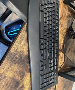 Loigys Wireless Keyboard, 2.4G Full-Sized Ergonomic Wireless Computer Keyboard with Wrist Rest for Windows, Mac OS Laptop/PC/Desktop/Notebook (Black) Black 37 81FI385bcmL
