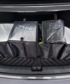 Cargo Foldable Multi Compartment Fabric Car Truck Van SUV Storage Basket Trunk Organizer and Cooler Set,Black,AK-018 Black 39 81FIrJXzZML