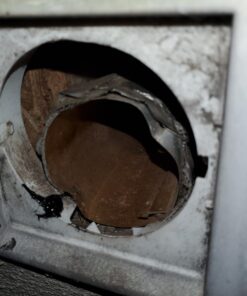 Deflecto Supurr-Vent Louvered Outdoor Dryer Vent Cover, White, 4" Hood (HS4W/18) 27 81FJkSgW1ZL