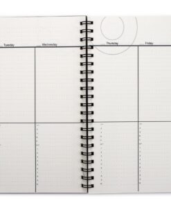 Action Publishing UNDATED Minimalist Day Planner® (8.5" X 11"), Wire Bound, Crisp White Archival Quality Paper Large (8.5" by 11") 30 81FK3S1L6L
