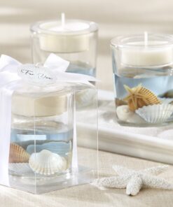 Alternative view of Seashell Gel Tealight Holder with palm wax 1 Count (Pack of 1)