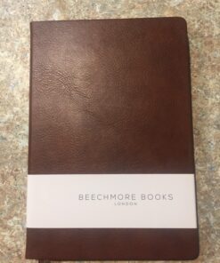 BEECHMORE BOOKS Ruled Journal Notebook - A5 Brown 160 Lined Pages 8.3 x 5.8 inch | Hardcover Leather Daily Journals For Writing - Thick 120gsm Cream Paper | Gifts for Men, Women, Notebooks For Work Chestnut Brown Large (5.75" x 8.25") 47 81FLoJn9snL