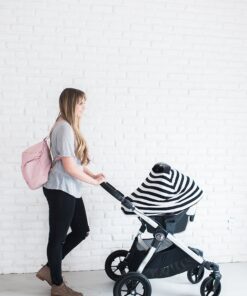 Baby Car Seat Cover Canopy and Nursing Cover Multi-Use Stretchy 5 in 1 Gift "The Classic" by Copper Pearl 27 81FNAgKSLL