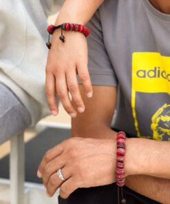 Red Tibetan Mala Embedded Medicine Wrist Mala for Meditation Handmade Draw String Silk Pouch Natural Himalaya Yak Bone Prayer Beads Yoga Healing for Meditation 10 81FQzGSvSYL