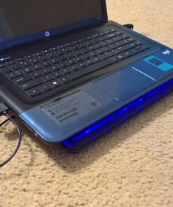 AICHESON Laptop Cooling Pad 2 1000RPM Fans Portable Computer Cooler, Blue LEDs, S007 99 81FRTGalffL 1