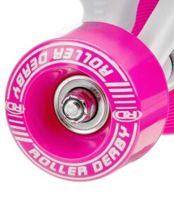 Roller Derby Firestar Youth Skates for Girls, Boys, Beginners, Kids White/Pink Size 3 14 81FRUNJ9taL 1