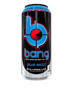 Bang Energy Blue Razz, Sugar-Free Energy Drink, 16-Ounce (Pack of 12) 16 Ounce (Pack of 12) 26 81FRkz9WDjL