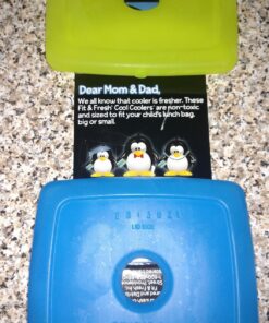 Cool Coolers By Fit & Fresh 4 Pack Slim Ice Packs, Quick Freeze Space Saving Reusable Ice Packs for Lunch Boxes or Coolers, Multi Colored Multicolor 4 PK 47 81FSlaS2FAL